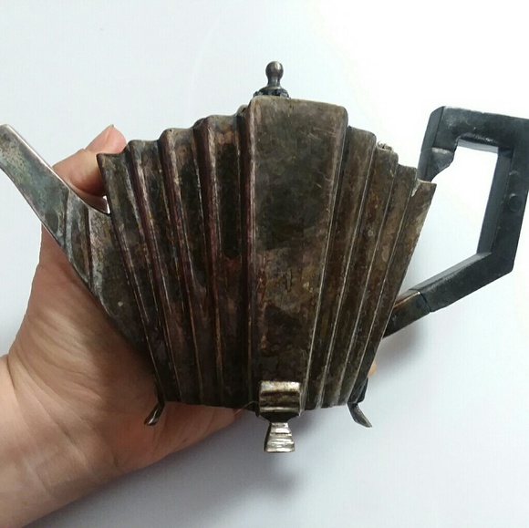 Vintage Art Deco Small Teapot Silver Plated - Picture 2 of 7
